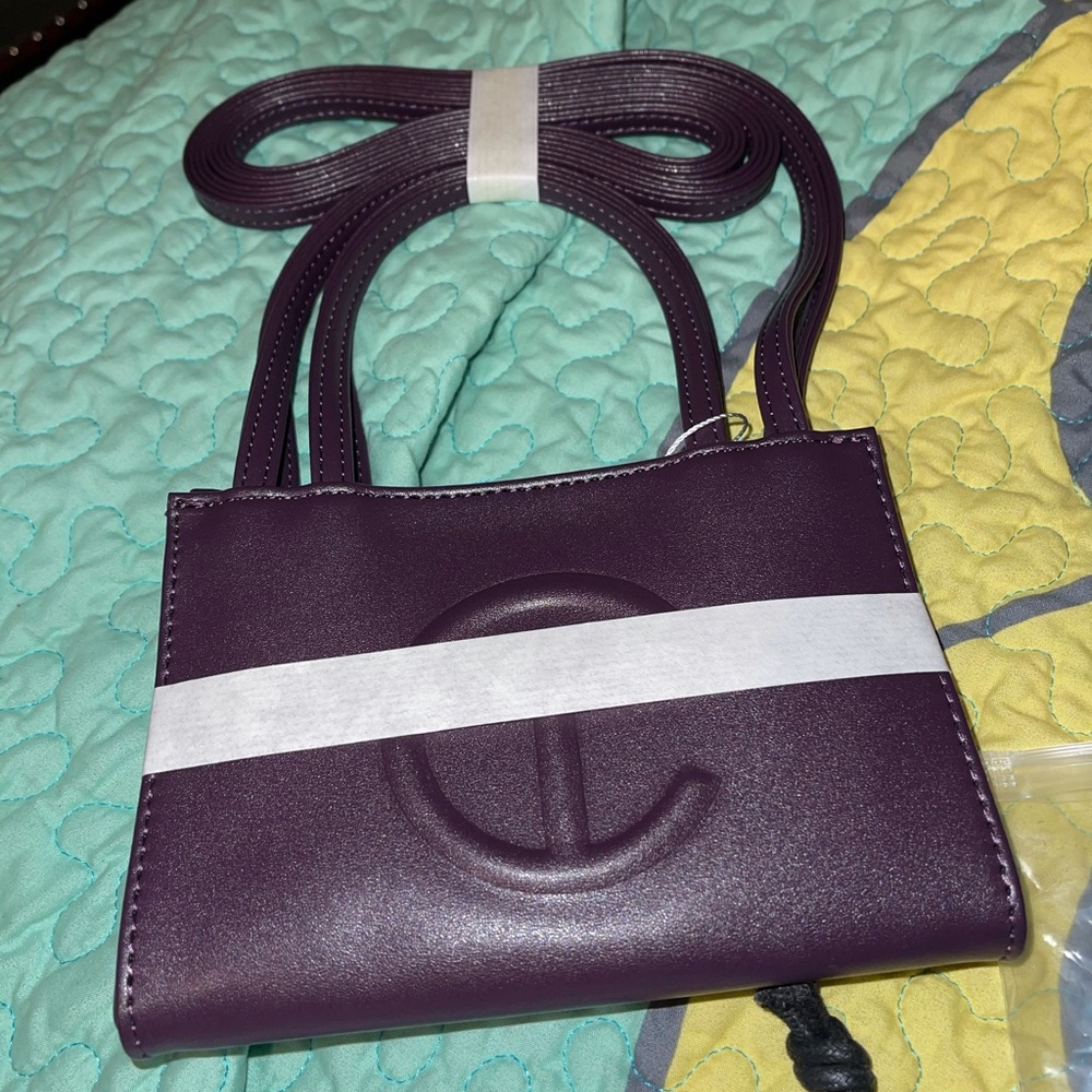 Telfar small eggplant bag